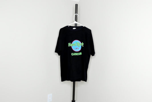 Black Hard Rock Cafe Cancun T Shirt - XL