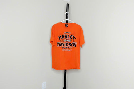 Orange Harley Davidson Grand Praire T Shirt - L