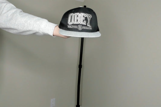 Black/Silver OBEY Snapback - Adjustable