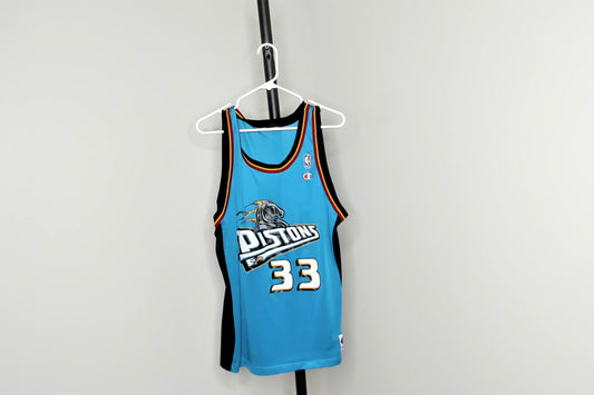 Teal Detroit Pistons Grant Hill jersey - M