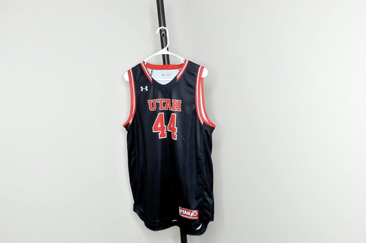 Black Utah Utes Basketball jersey - YXL