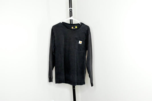 Black Carhartt Long Sleeve Pocket T shirt - S