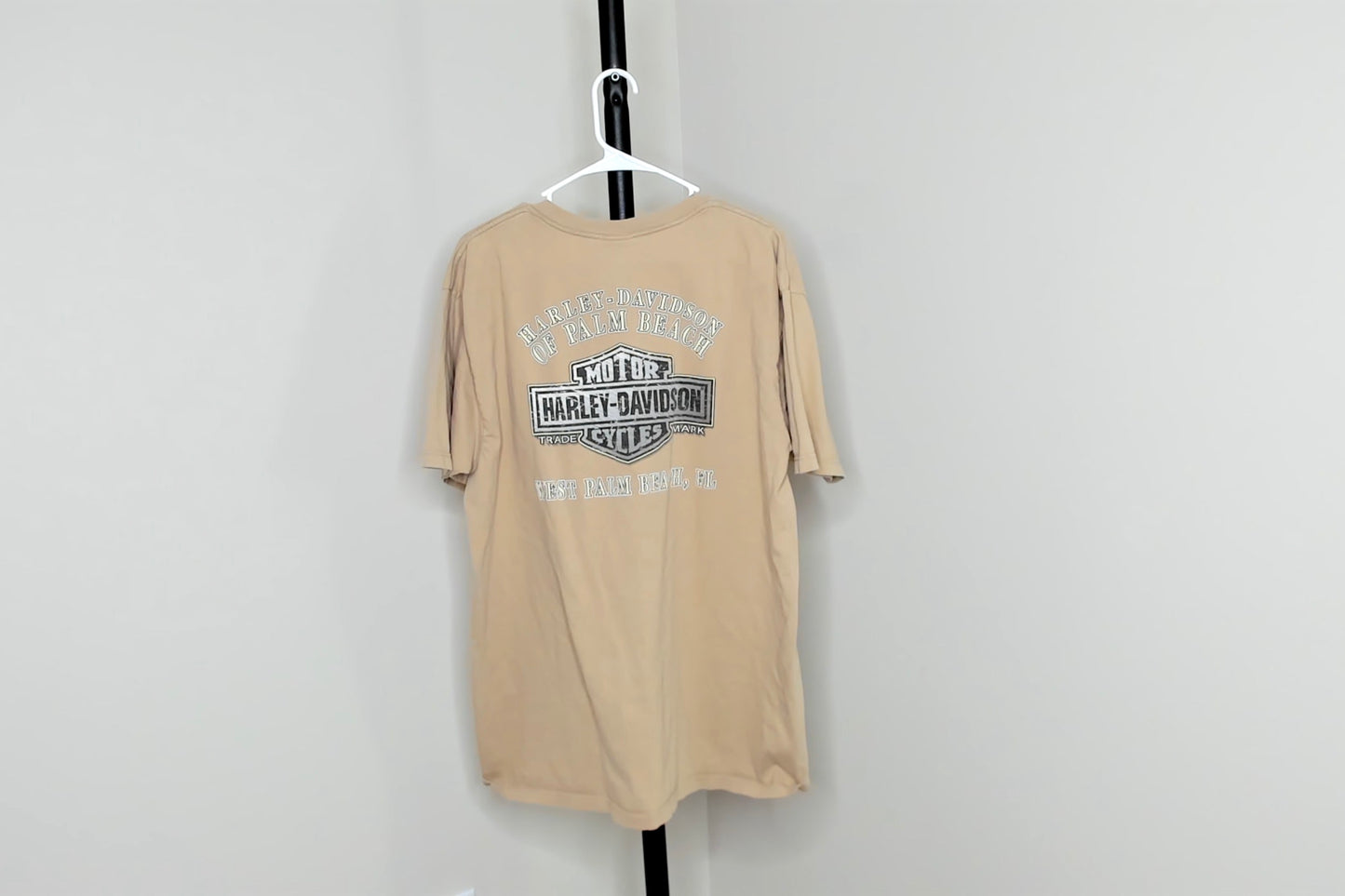 Tan Harley Davidson Palm Beach T Shirt - XL