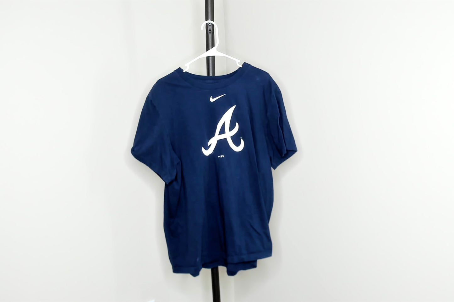 Navy Blue Atlanta Braves T Shirt - 2XL