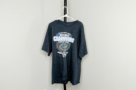 Grey Florida Gators College World Series T Shirt - 2XL