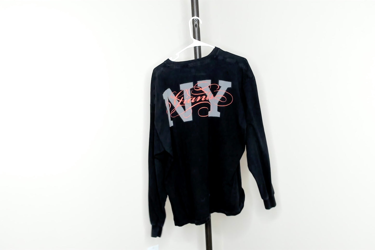 Black New York Giants Long Sleeve Shirt - XL